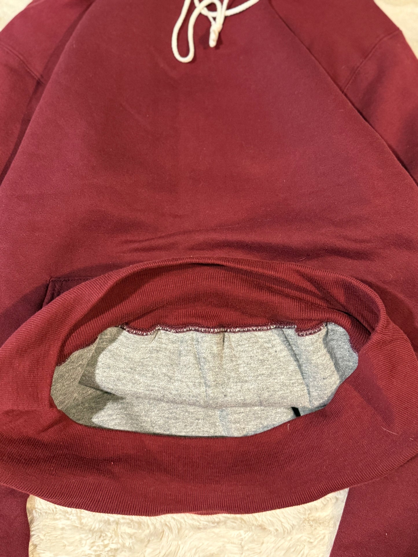 80s Russell Two Tone Double Face Hoodie *NEW* (M)