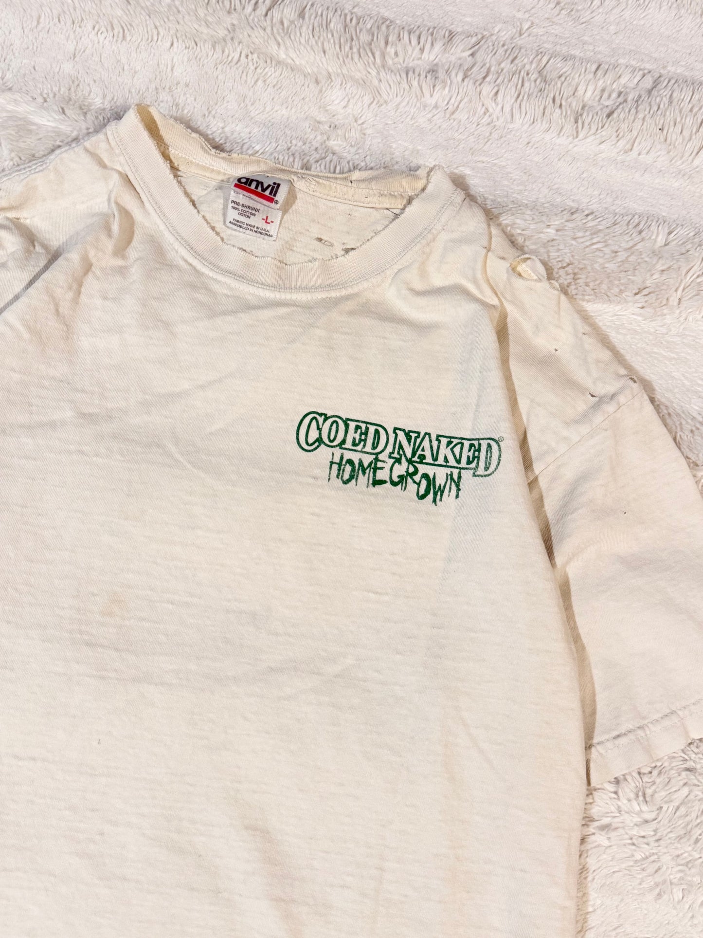 90s Coed Naked Homegrown Weed Tee (L)