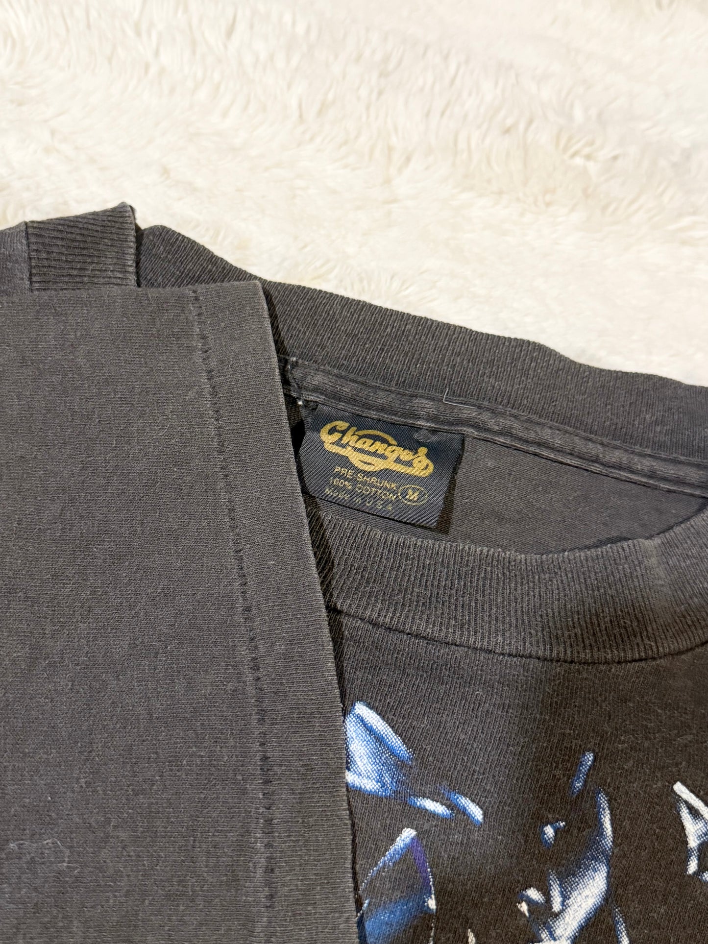 90s Charolette Hornets Shattered Glass AOP Tee (L)