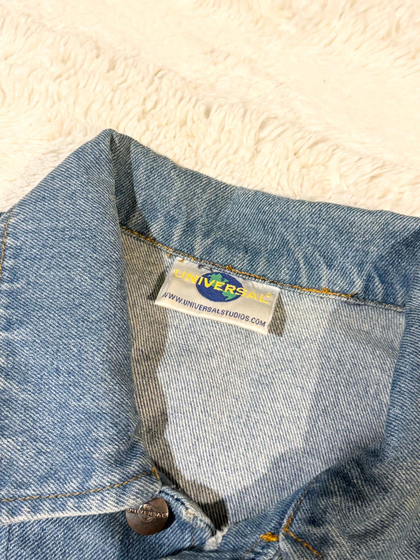 90s Universal Studios Dr Suess Denim Jacket (M)