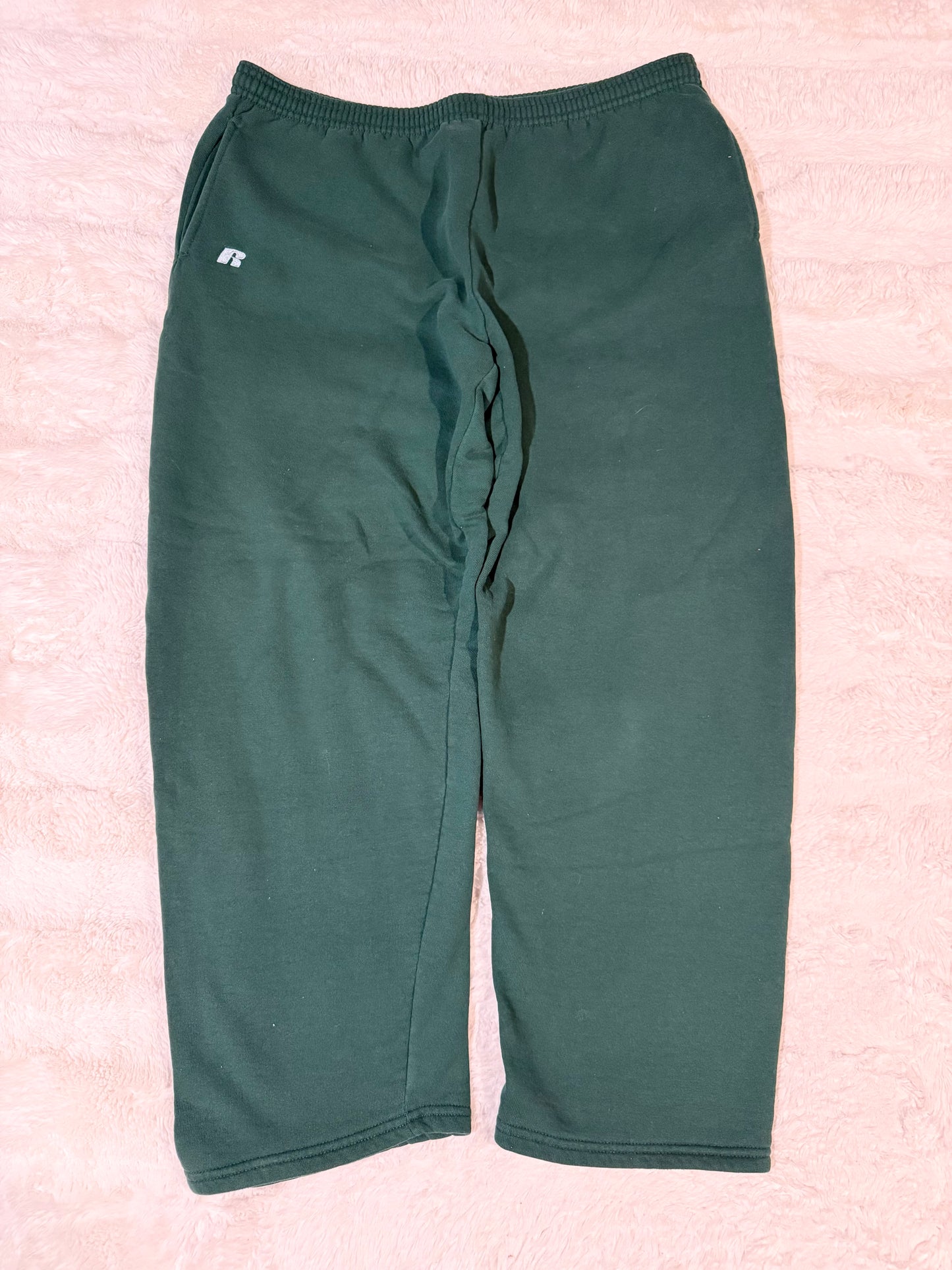 00’s Baggy Green Russell Athletic Sweatpants (XL)