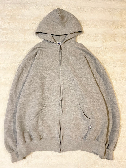 90s Grey Russell Blank Hoodie (XXL)