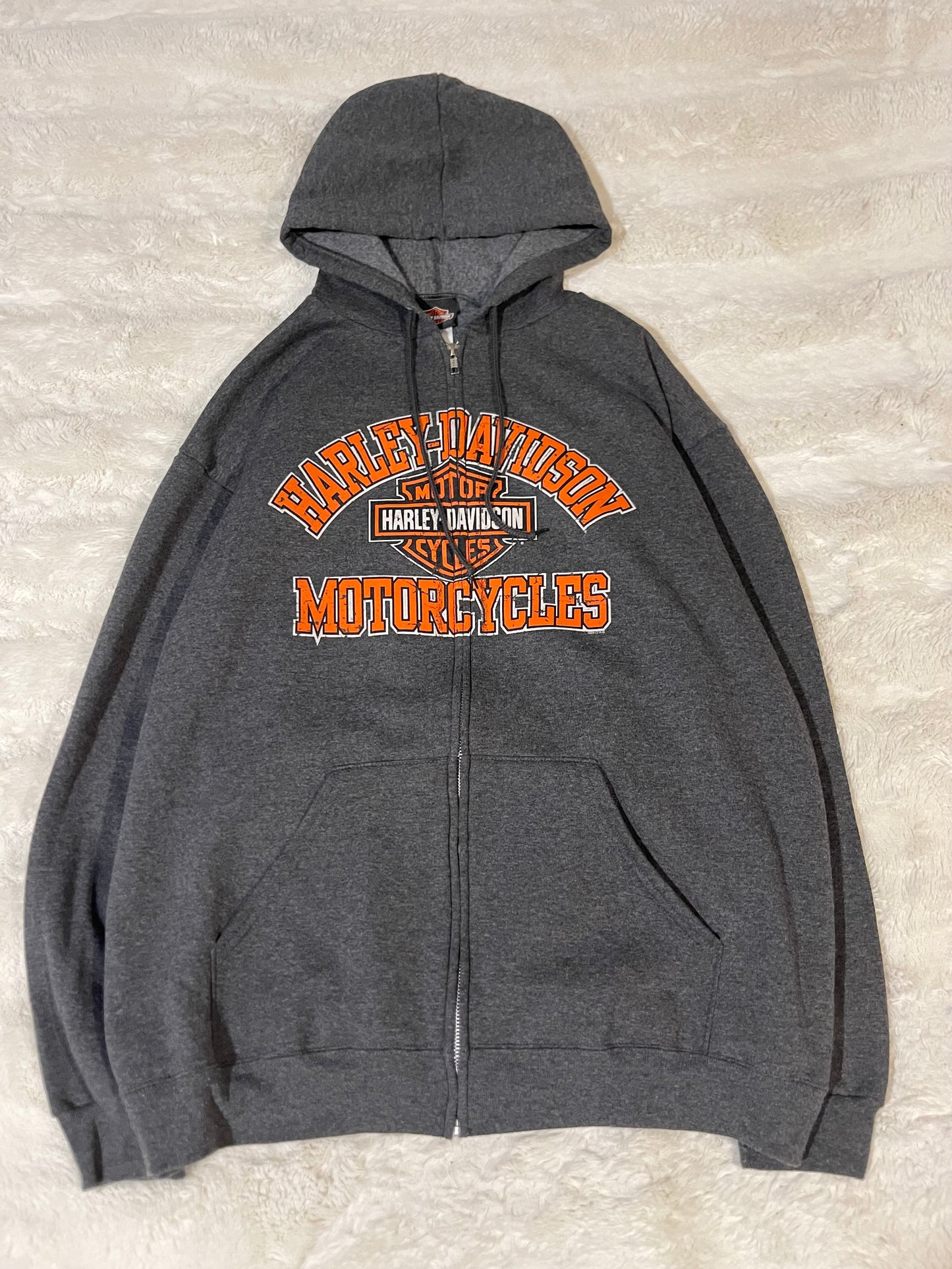 00’s Harley Davidson Zip-Up Hoodie (XL)