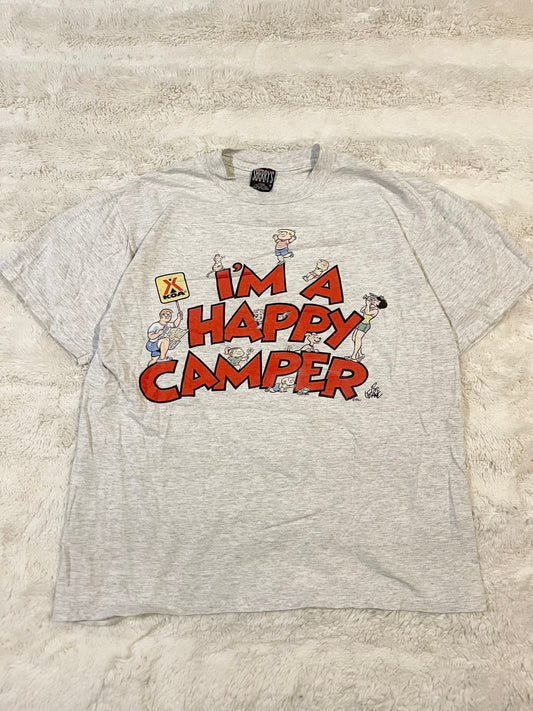 90s Bill Keane Family Circus Happy Camper Tee (L)