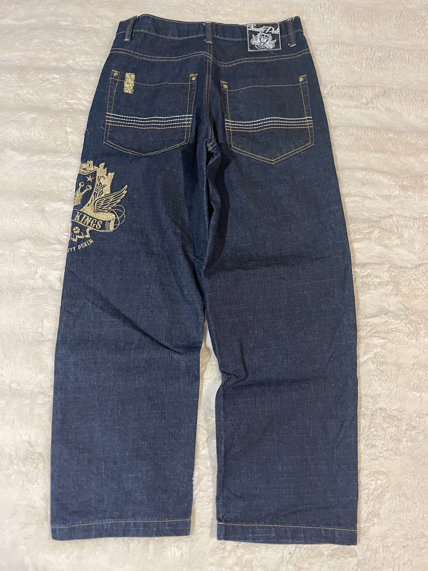 00’s Southpole Embroidered Jeans (34)