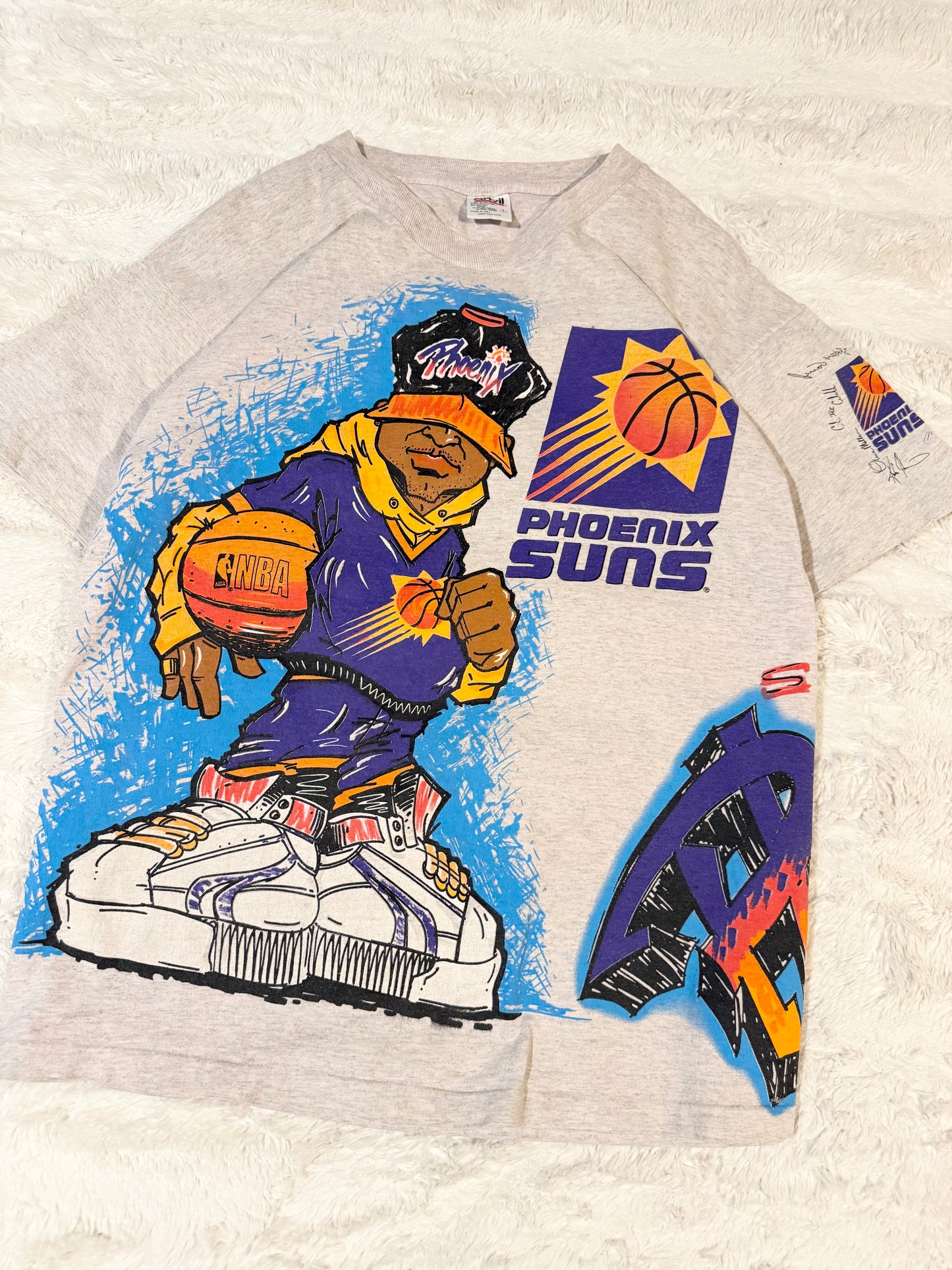 90s Pheonix Suns Salem Graffiti Tee (L)