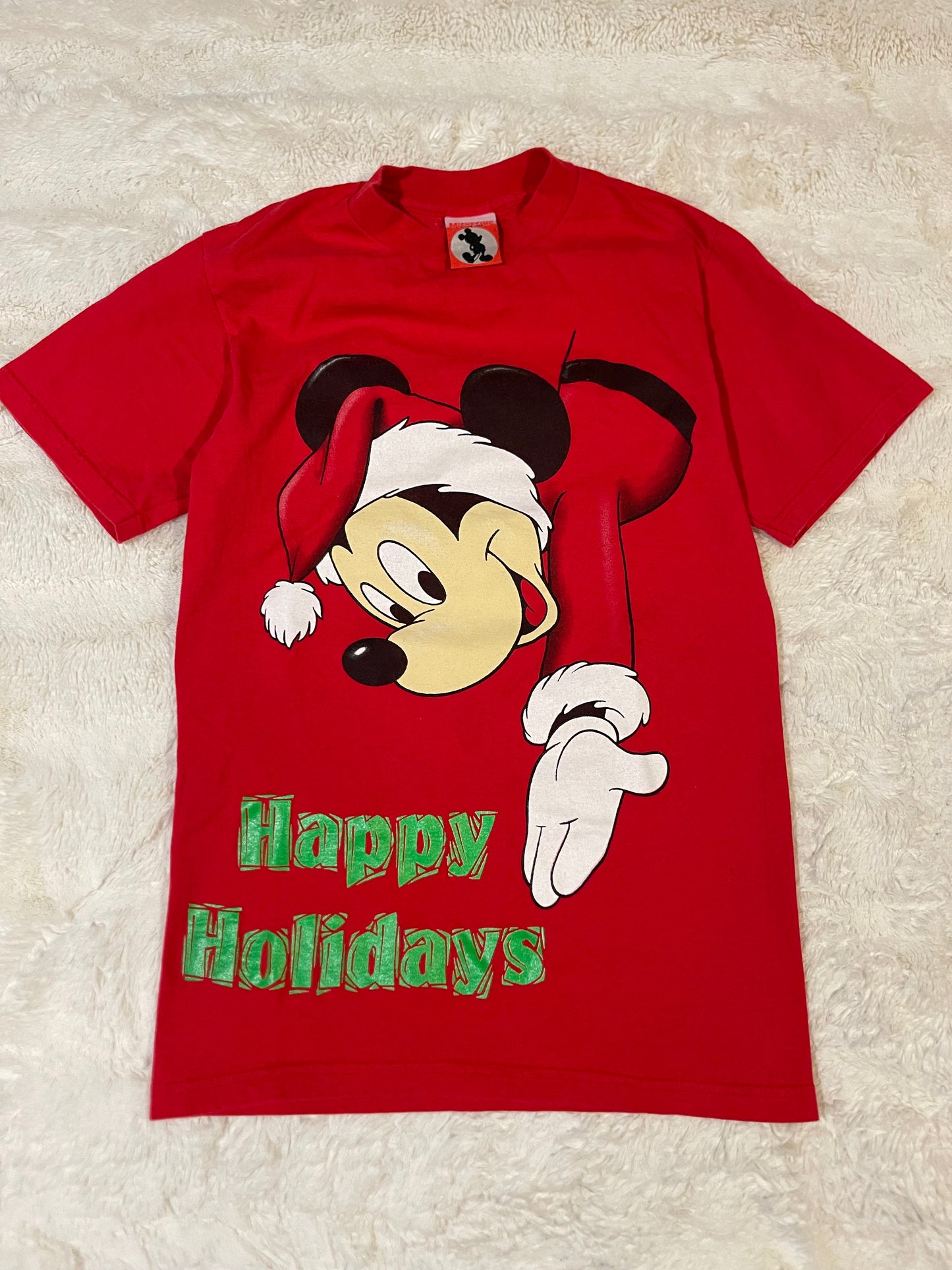 90s Mickey Christmas Tee (S)