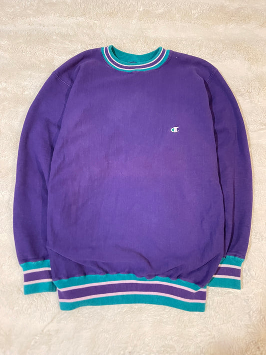 90s Purple Champion Reverse Weave Crewneck (XL)