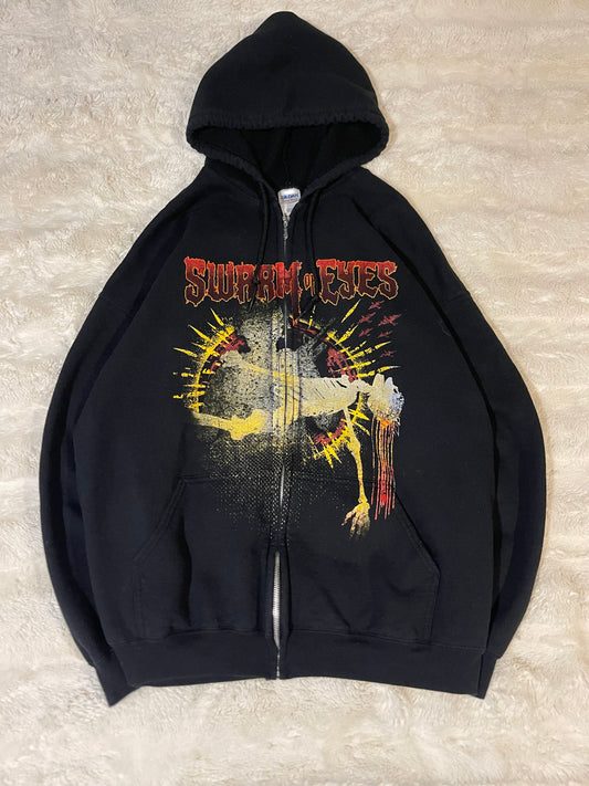 Swarm Of Eyes Zip-Up Hoodie (XXL)