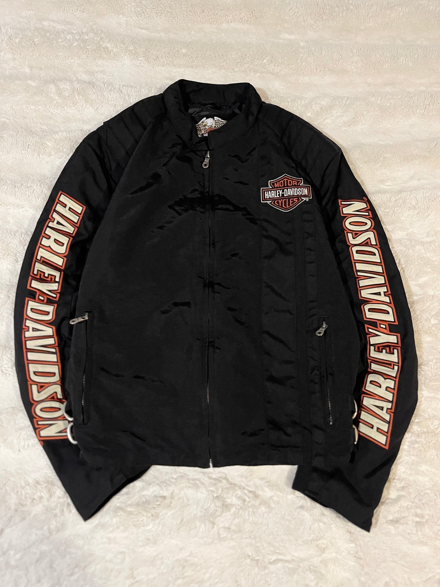 Harley Davidson Zip-Up Biker Jacket (L)