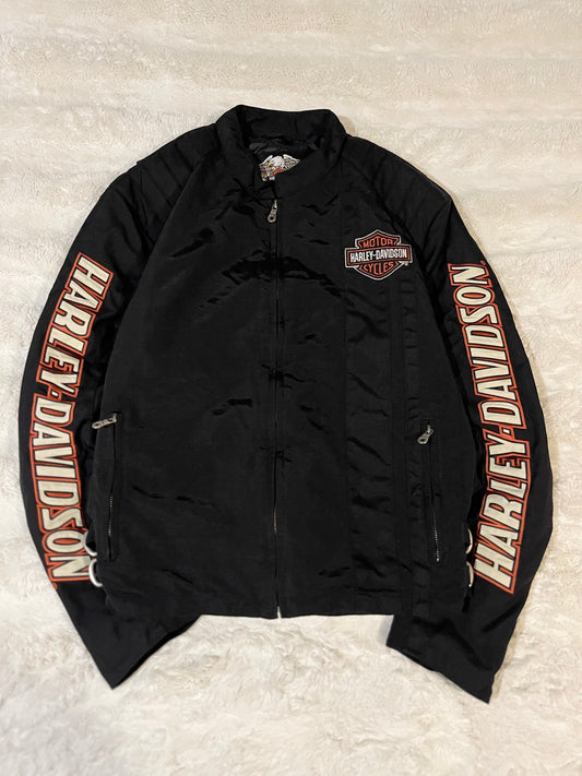 Harley Davidson Zip-Up Biker Jacket (L)