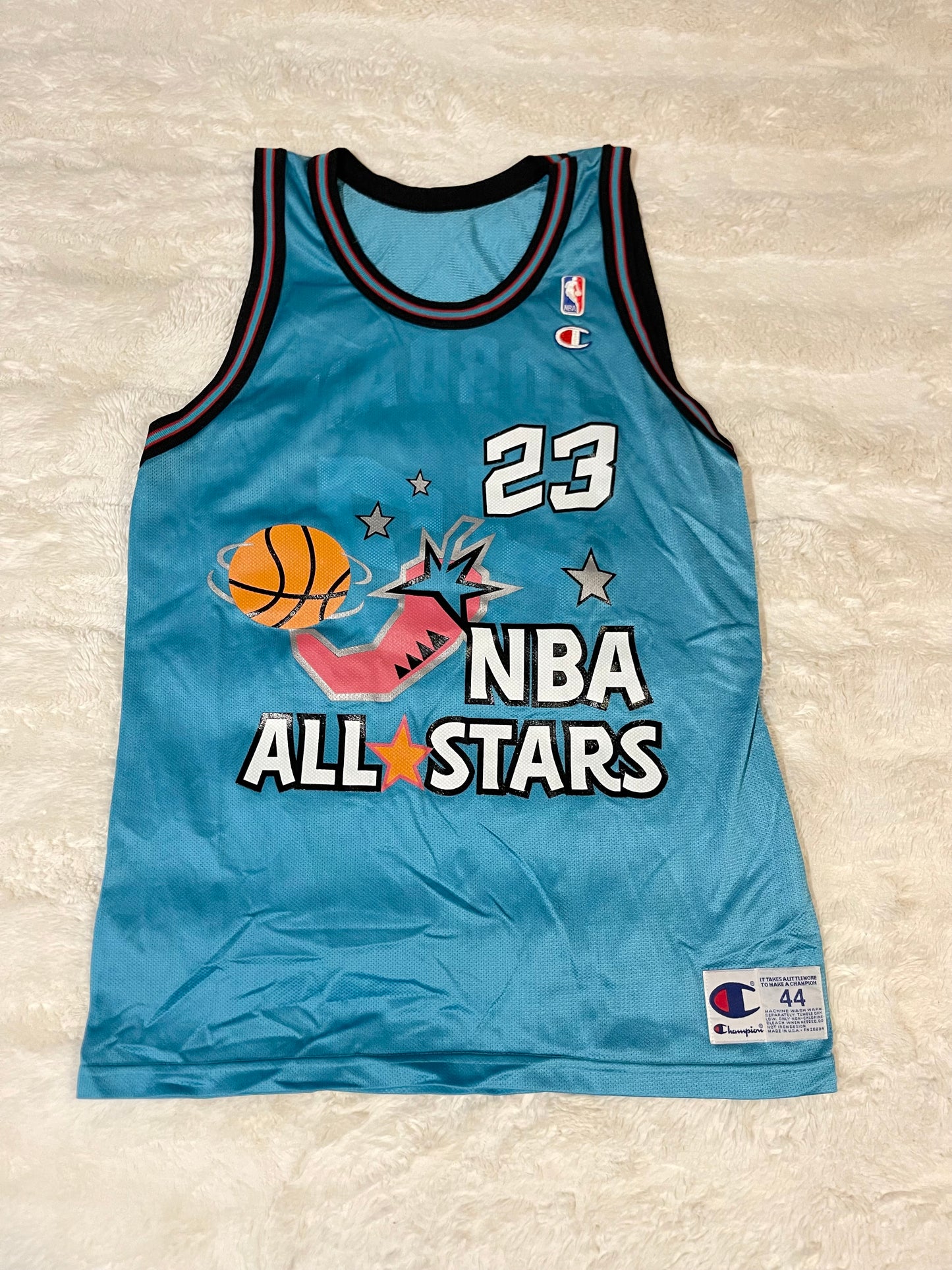 90s NBA All Star Micheal Jordan Champion Jersey (XL)