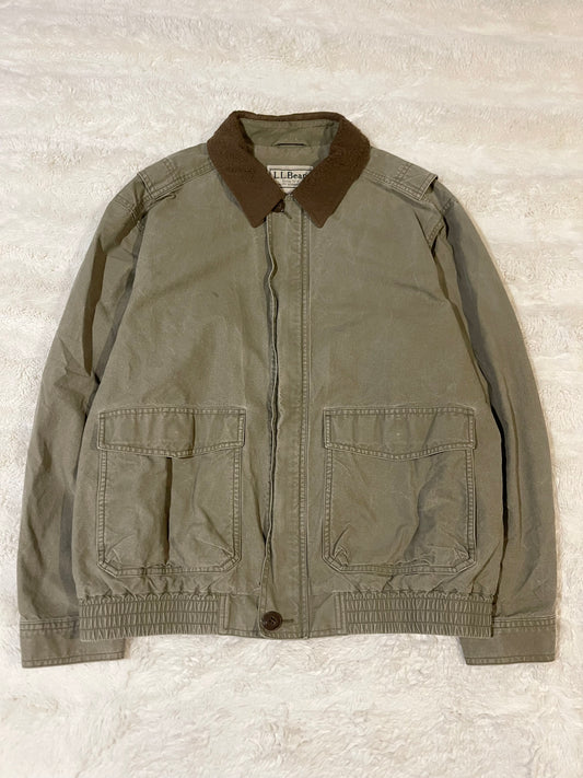 00’s Green LL Bean Zip-Up Jacket (L)