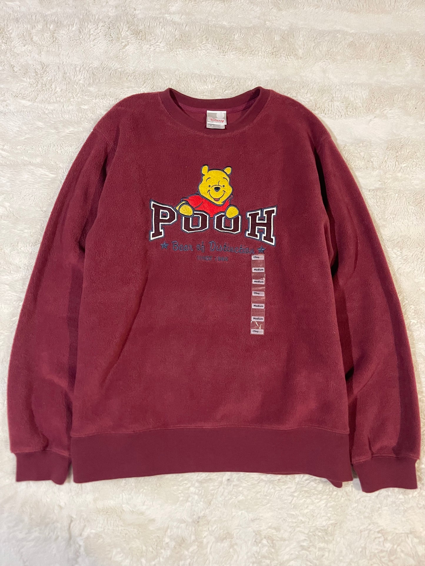 90s Womens Velvet Winnie the Pooh Crewneck *NEW* (M)