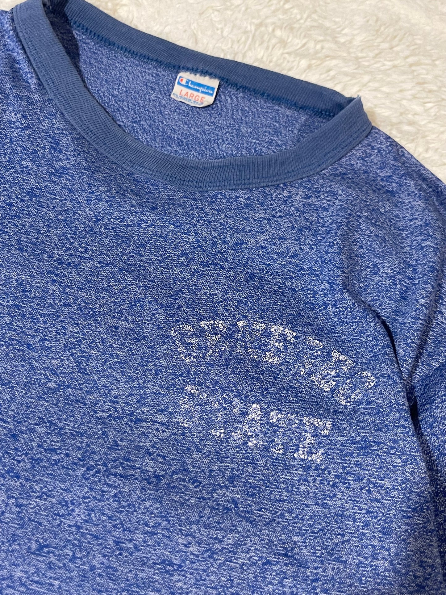 70s Geneseo State Champion Blue Bar Tee