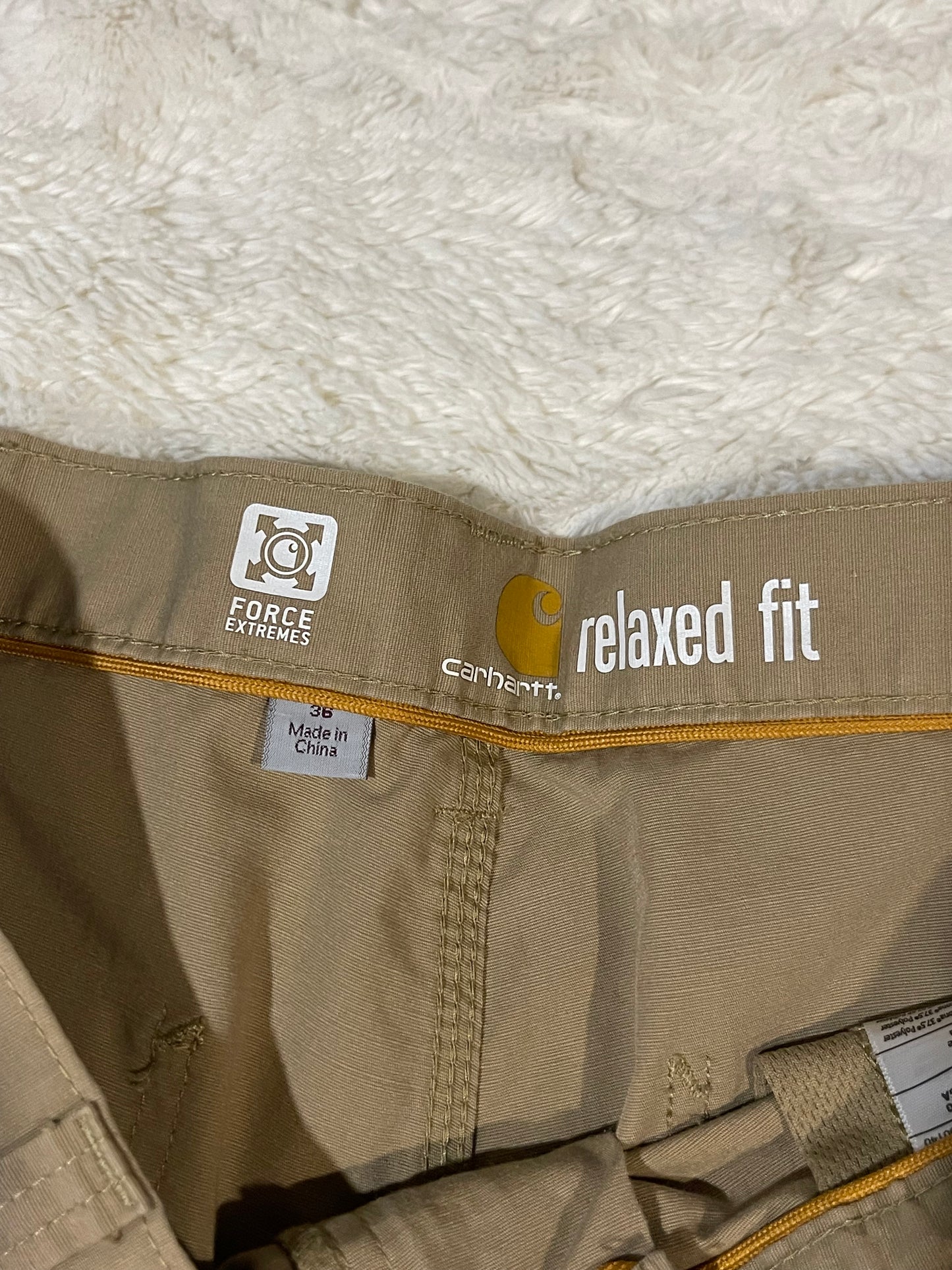 Tan Carhartt Cargo Shorts (36)