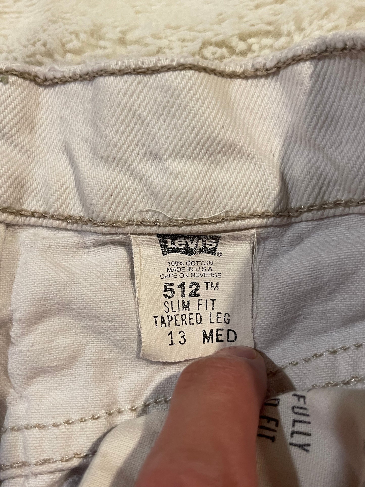 90s Levis 512 Womens White Jeans (13)