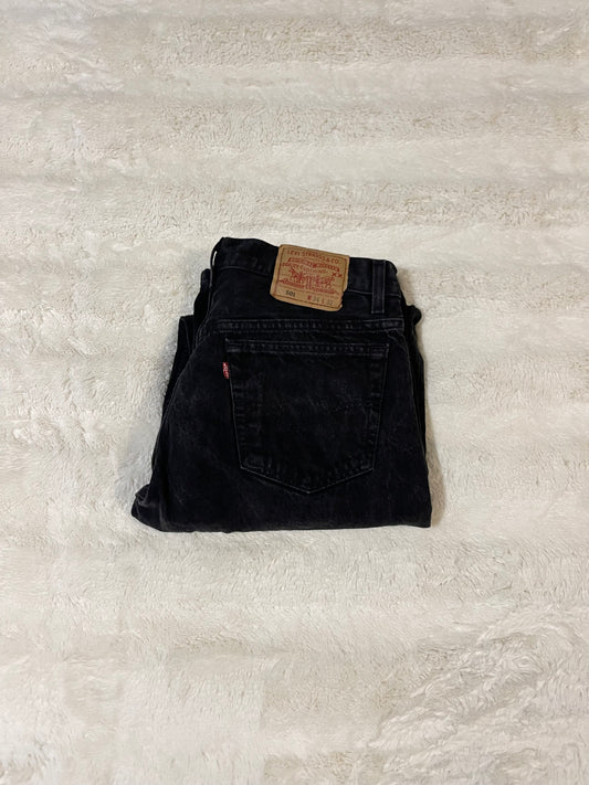 Black Levis 501 Button Fly Jeans (34x32)