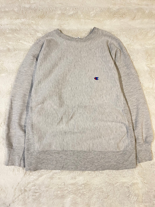 80s Grey Champion Reverse Weave Crewneck (L)