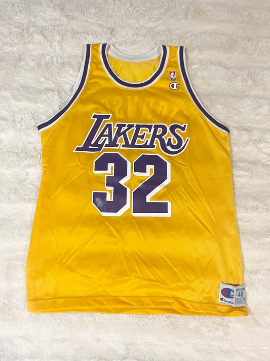 90s Lakers Magic Johnson Champion Jersey (XL)