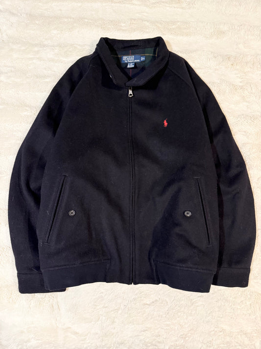 90s Wool Polo Harrington Jacket (XL)