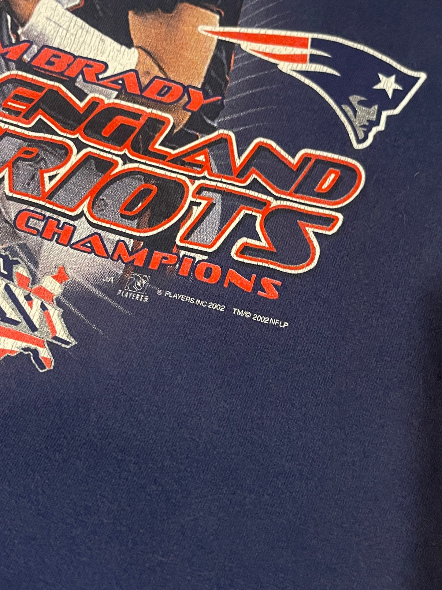 2002 Tom Brady Patriots Tee (L)