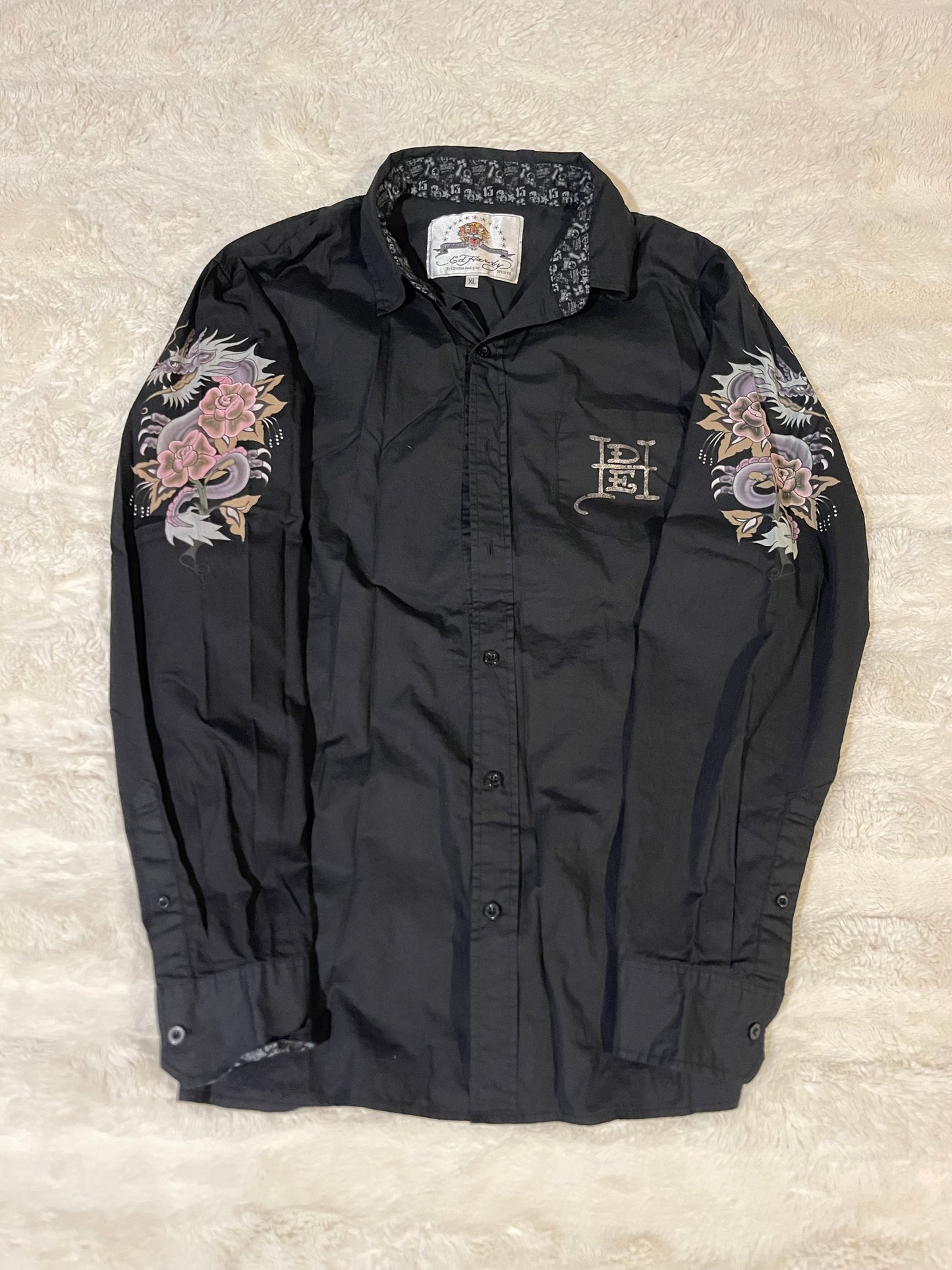 00’s Ed Hardy Button Up (XL)