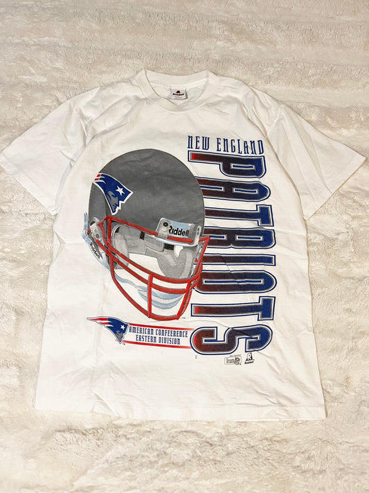 1995 Patriots Ridell Helmet Tee (L)