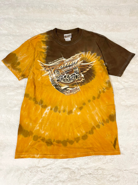 00’s Disney Aerosmith ‘Rock n Roller Coaster’ Tie Dye Tee (M)