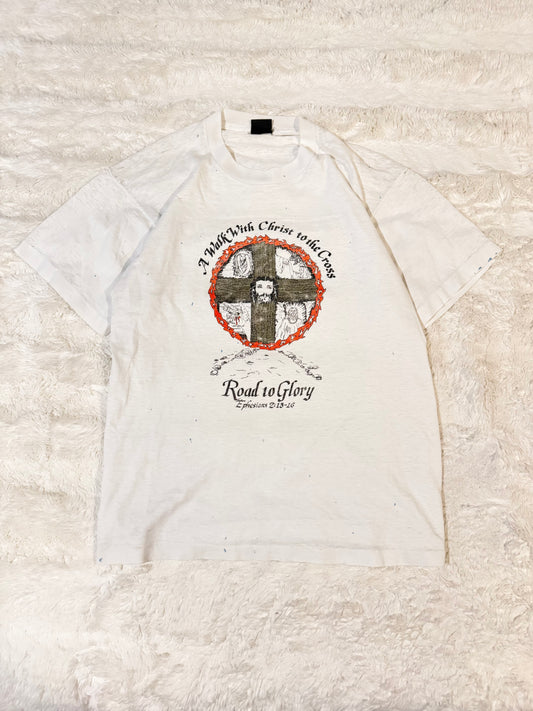 90s Distressed Jesus Tee (L)