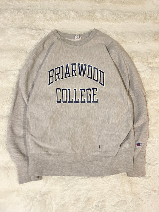 80s Briarwood College Champion Reverse Weave Crewneck (L)