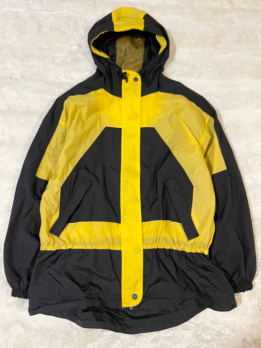 90s Yellow Nike Rain Jacket (M)