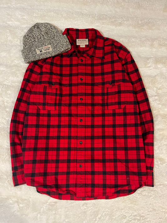 Filson Flannel & Beanie BUNDLE (L)