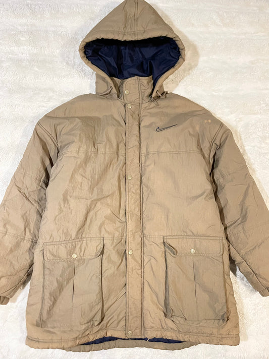 90s Tan Nike Parka (XL)