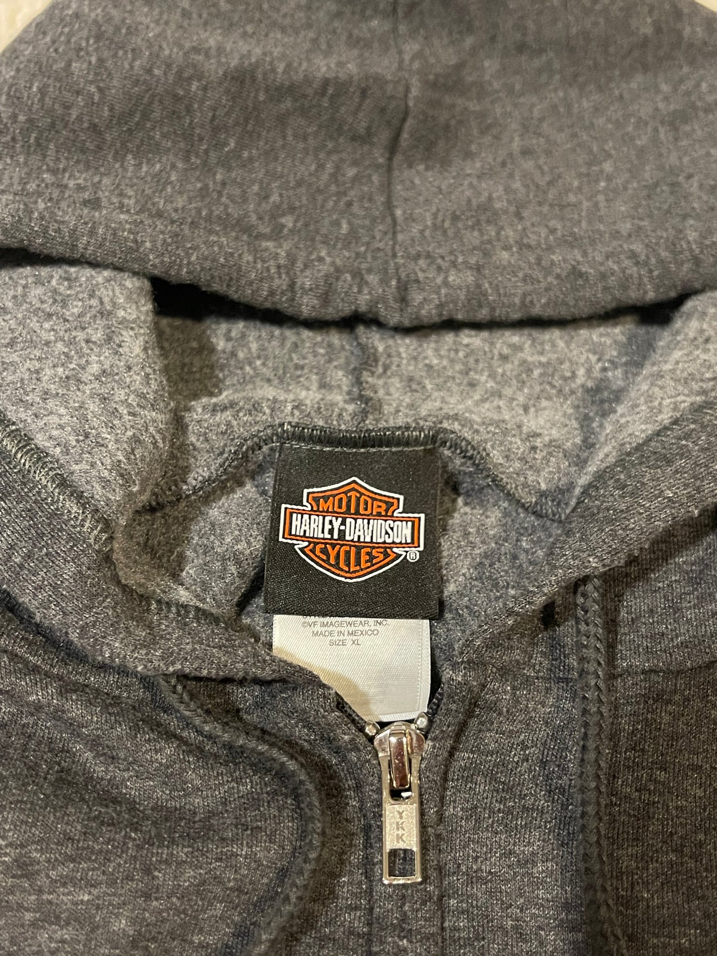 00’s Harley Davidson Zip-Up Hoodie (XL)