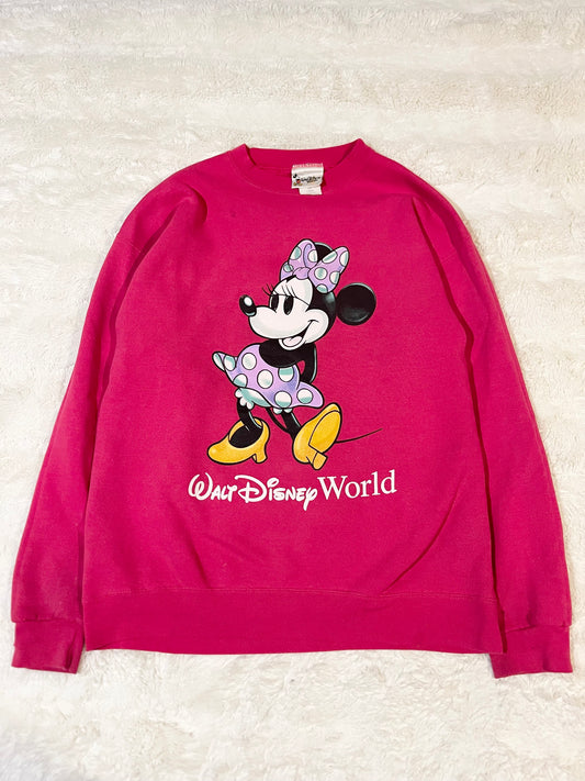 90s Womens Minnie Mouse Crewneck (L)