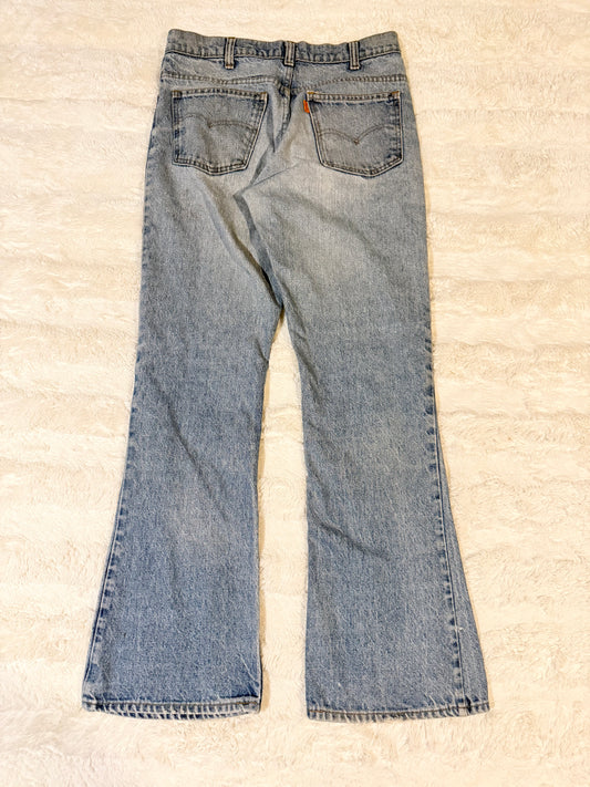 70s Levis 517 Orange Tab Flared Jeans (30x32)