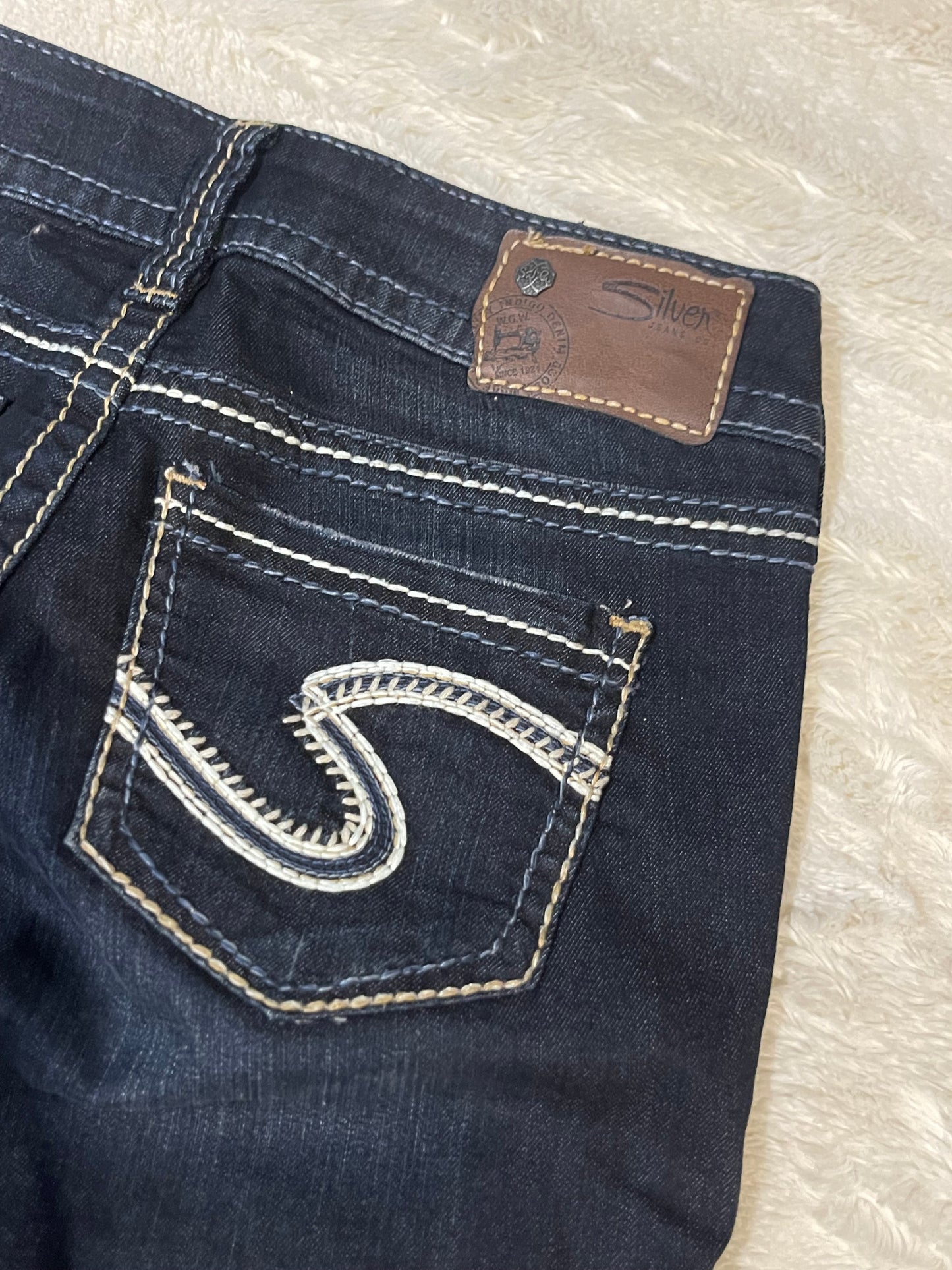 00’s Womens Silver Flared Jeans (26x32)