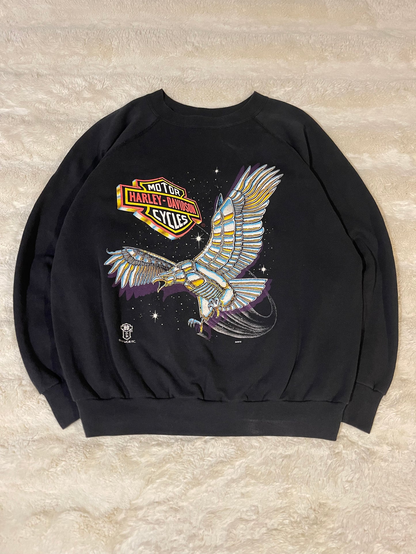 80s Chrome Eagle Harley Crewneck (XL)