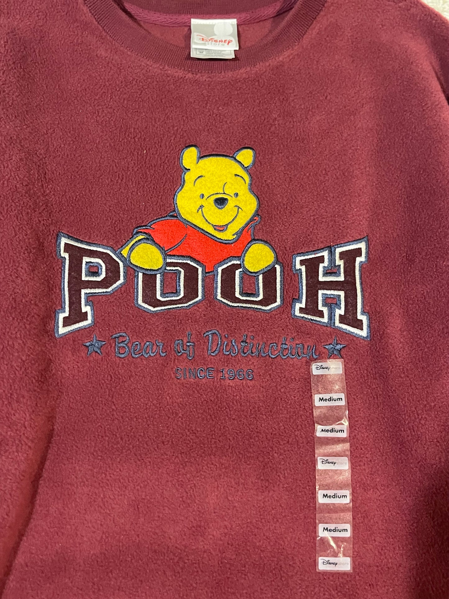 90s Womens Velvet Winnie the Pooh Crewneck *NEW* (M)