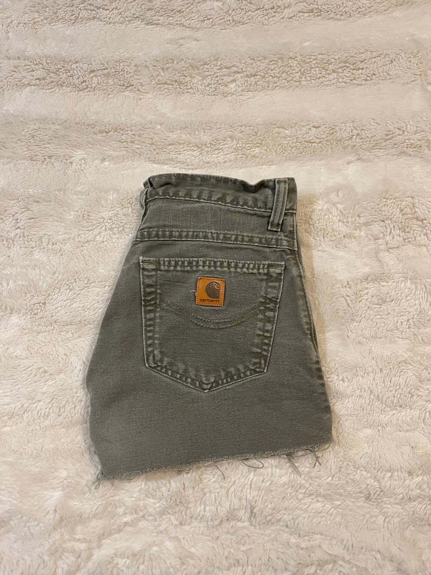 Womens Green Carhartt Shorts (30)