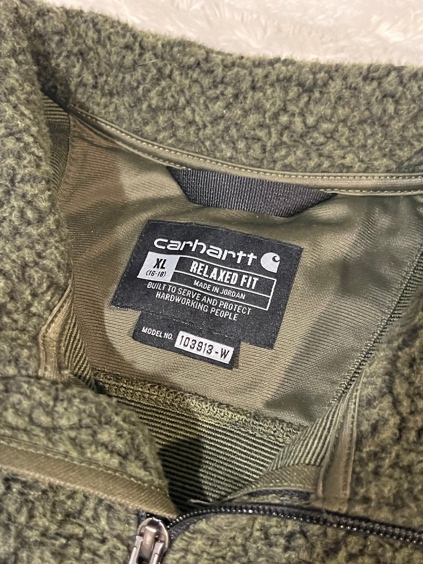 Carhartt Zip Up Sherpa Jacket (XL)