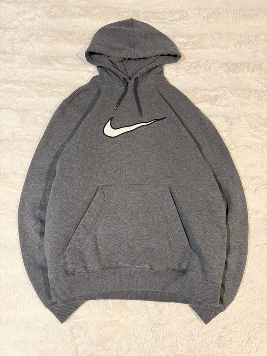 00’s Grey Nike Swoosh Hoodie (XL)
