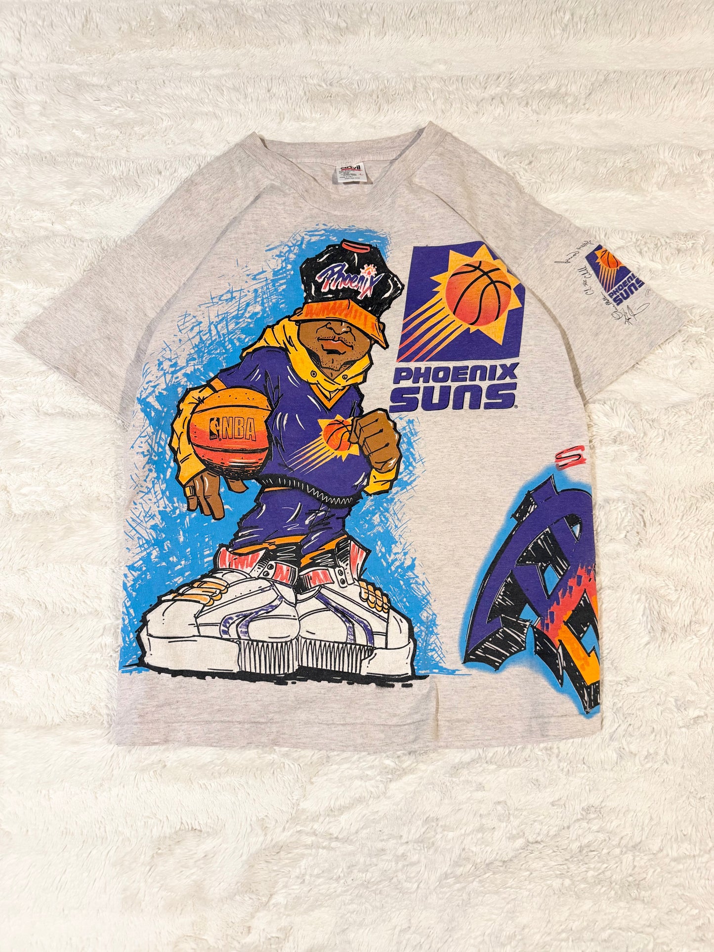 90s Pheonix Suns Salem Graffiti Tee (L)