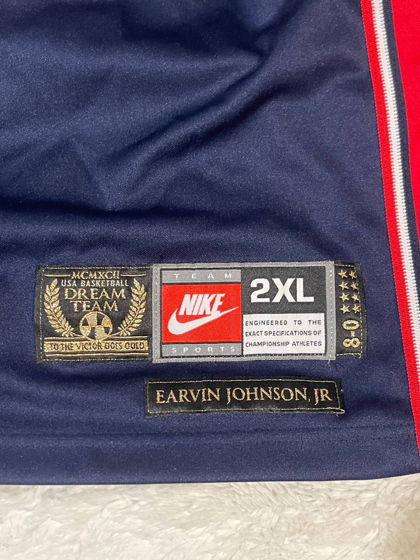 90s Team USA Magic Johnson Nike Jersey (XXL)