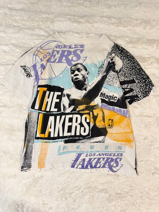 90s Magic Johnson AOP Tee (L)