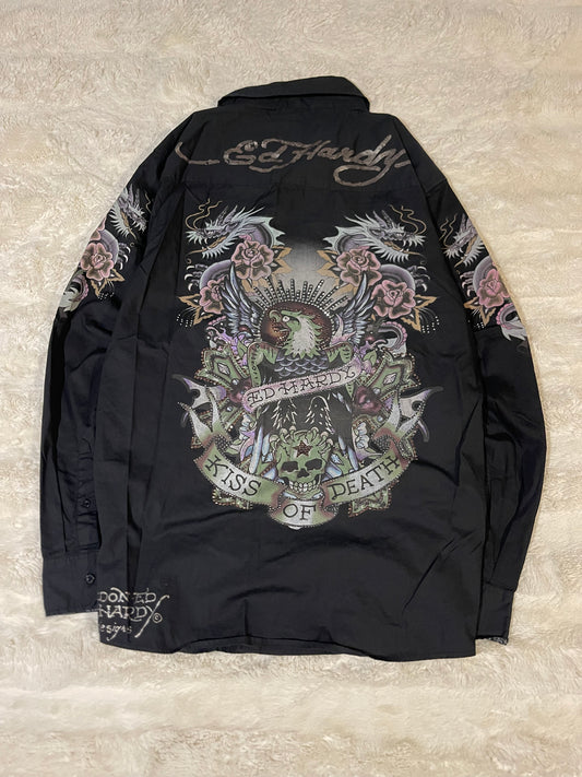 00’s Ed Hardy Button Up (XL)