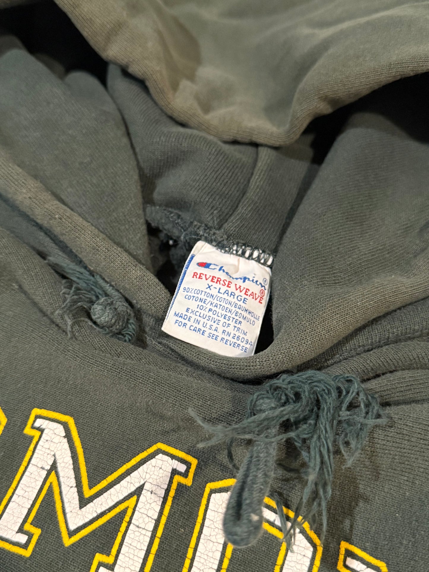 90s Vermont Champion Reverse Weave Hoodie (XL)