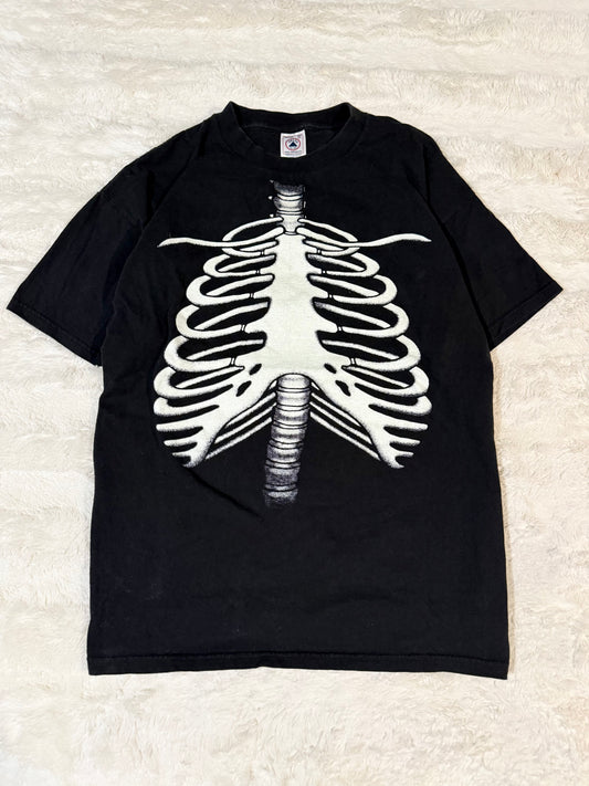 90s Skeleton Ribcage Tee (XL)