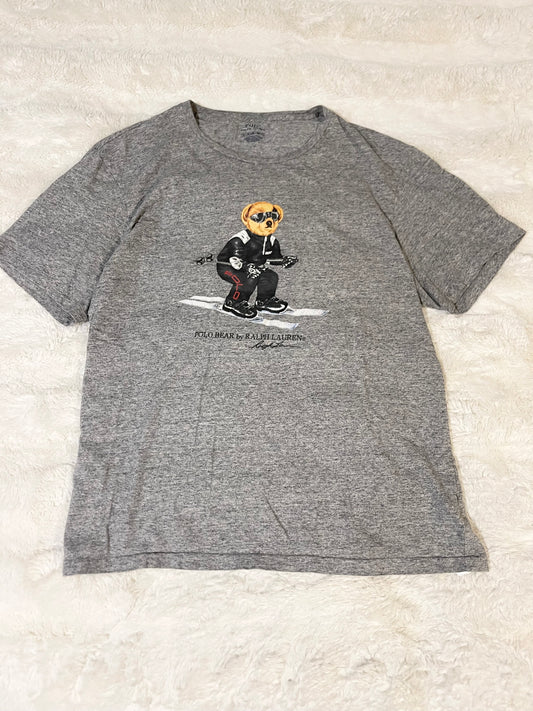 Grey Polo Bear Ski Tee (XL)